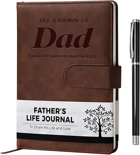 Father's journal with tree design