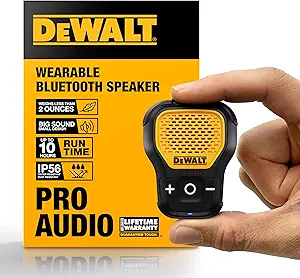 DeWalt wearable Bluetooth speaker