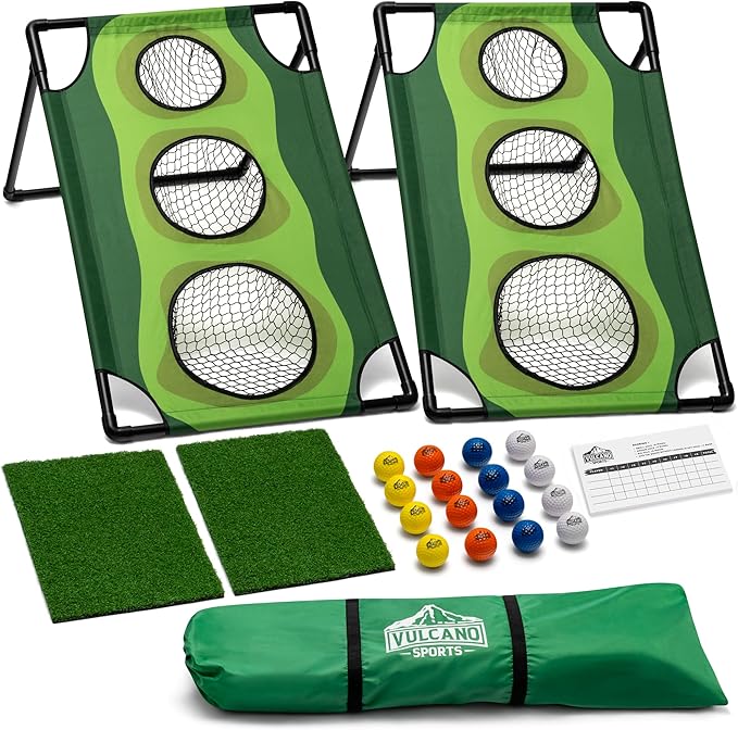 Portable golf chipping target game