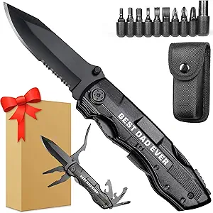 Pocket knife with gift box and tools