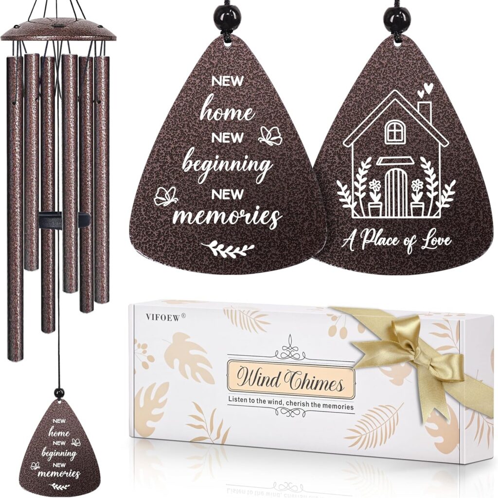 Wind chimes with inspirational quotes